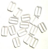 15 12mm Transparent Clear Rectangle Window Beads